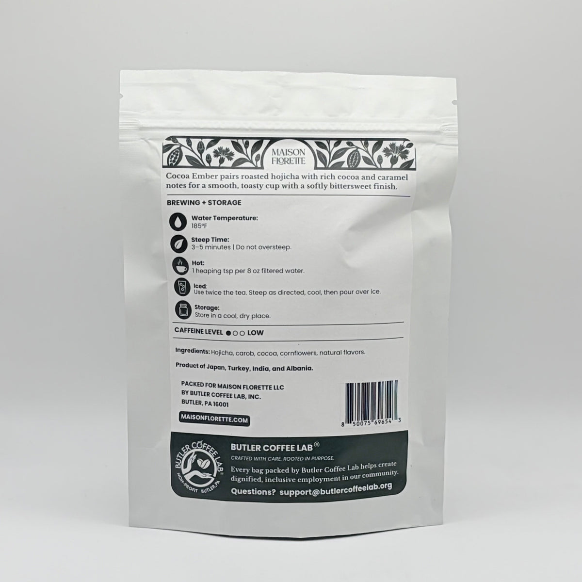 Cocoa Ember Hojicha Green Tea - Loose Leaf
