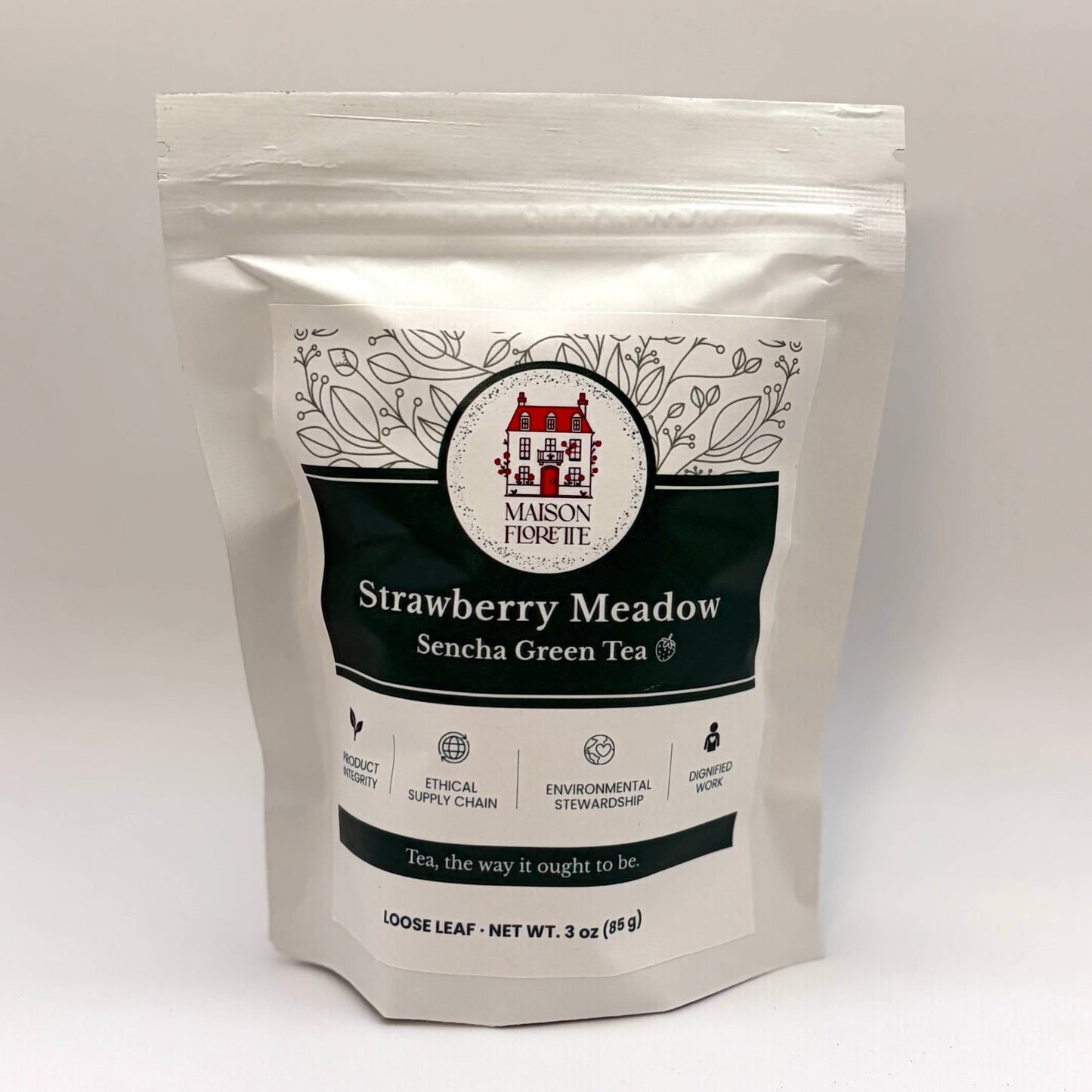 Strawberry Meadow Sencha Green Tea Loose Leaf