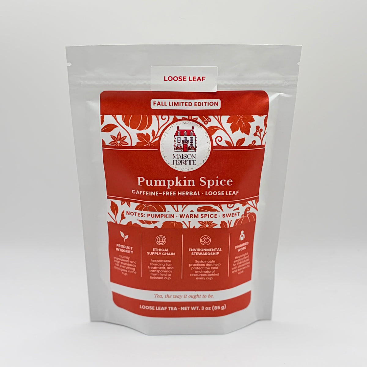 Pumpkin Spice Rooibos Herbal Tea - 20 Natural Tea Bags