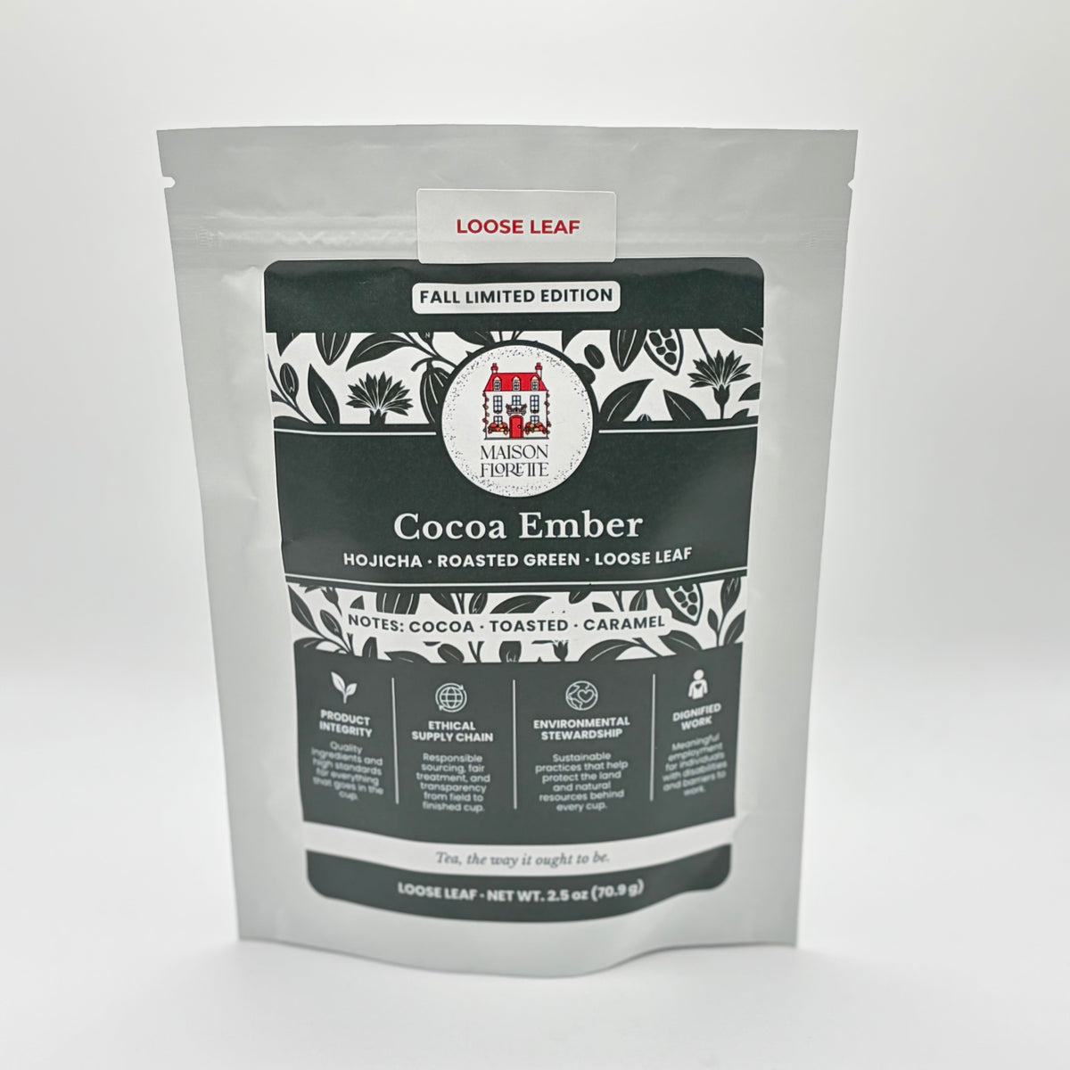 Cocoa Ember Hojicha Green Tea - Loose Leaf