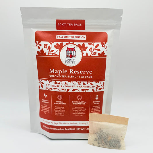 Maple Reserve Traditional Oolong Tea Blend - 20 Natural Tea Bags