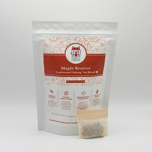 Maple Reserve Traditional Oolong Tea Blend - 20 Natural Tea Bags