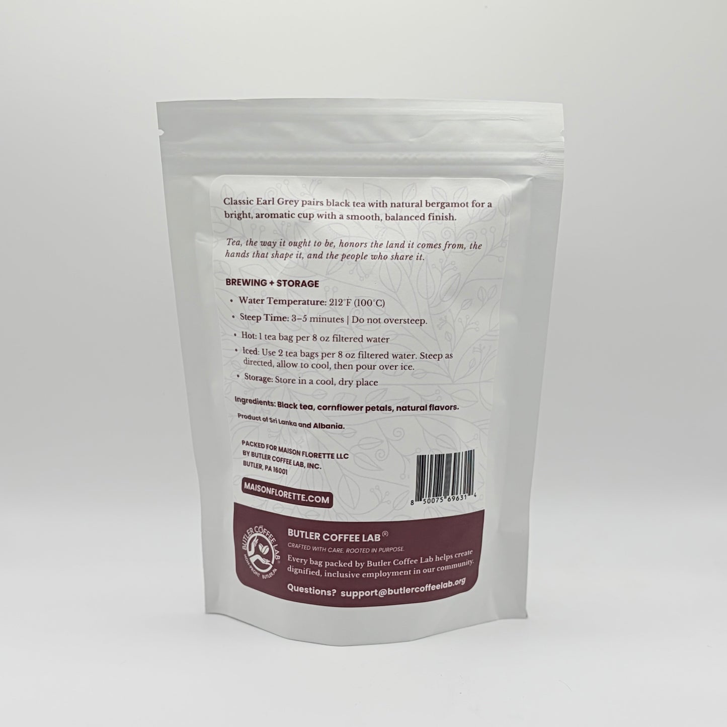 Classic Earl Grey Traditional Black Tea - 20 Natural Tea Bags