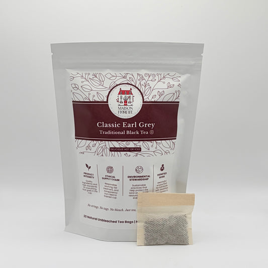 Classic Earl Grey Traditional Black Tea - 20 Natural Tea Bags