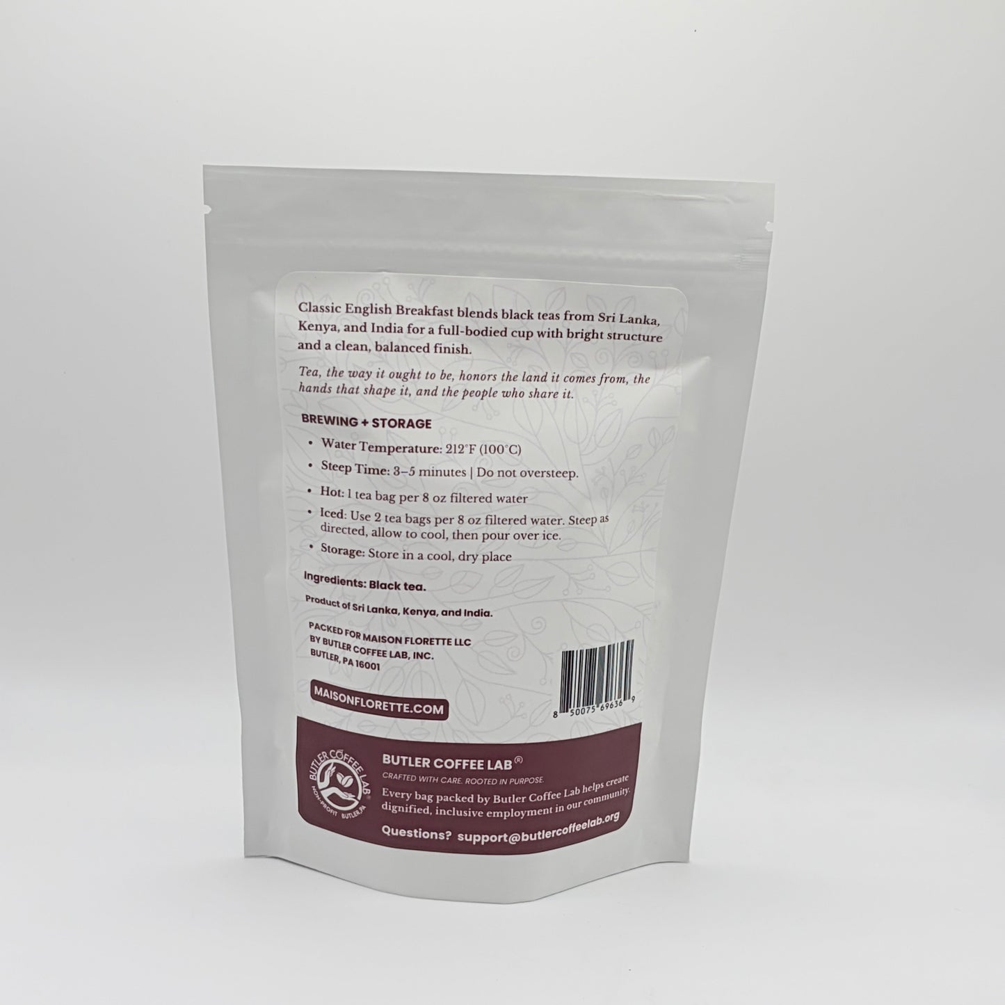 Classic English Breakfast Traditional Black Tea - 20 Natural Tea Bags