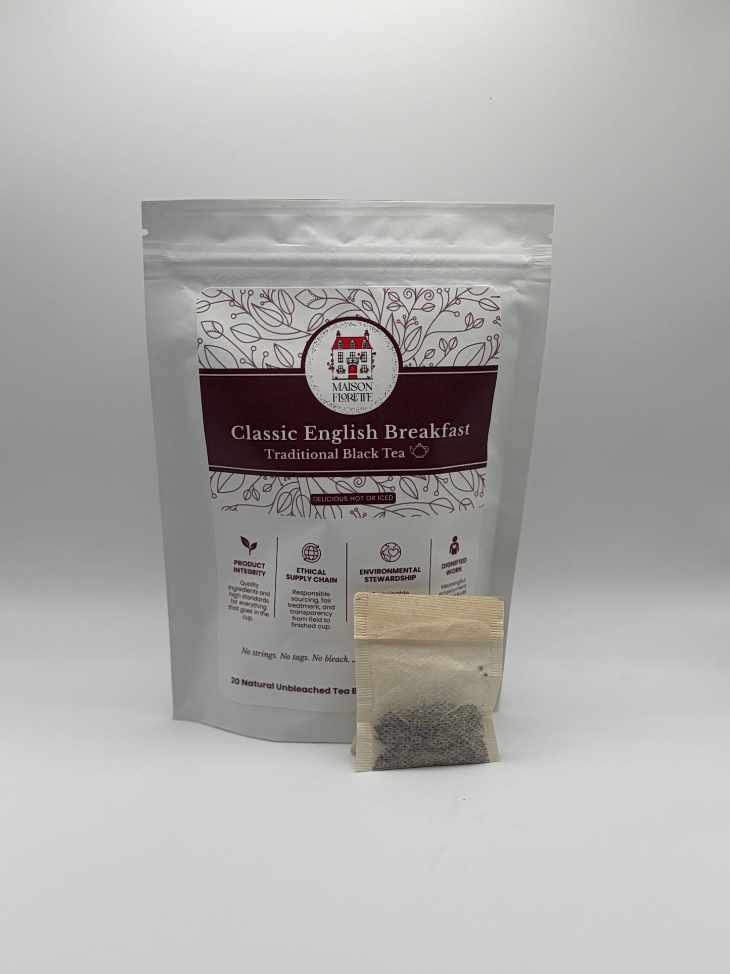 Classic English Breakfast Traditional Black Tea - 20 Natural Tea Bags