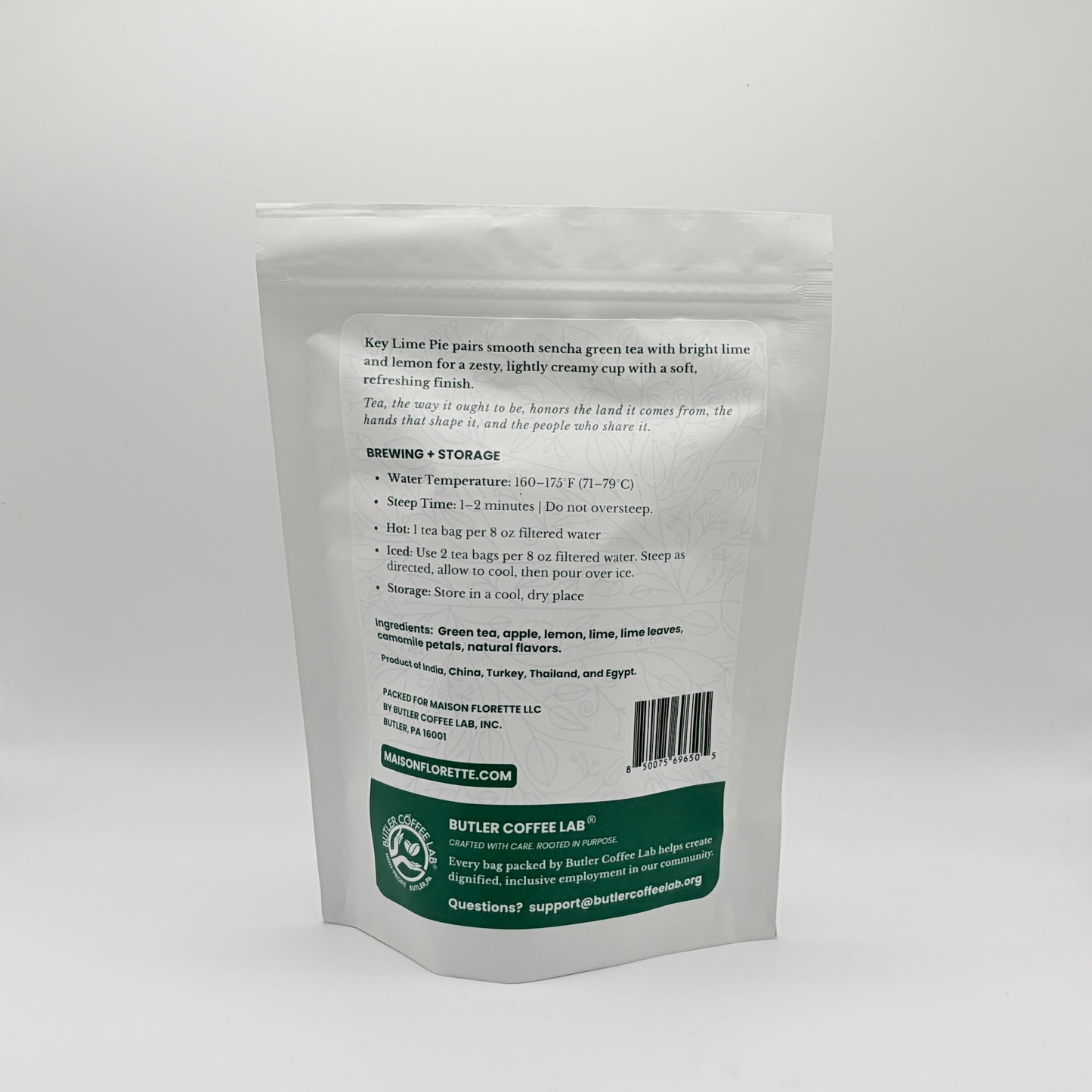 Key Lime Pie Sencha Green Tea - 20 Natural Tea Bags